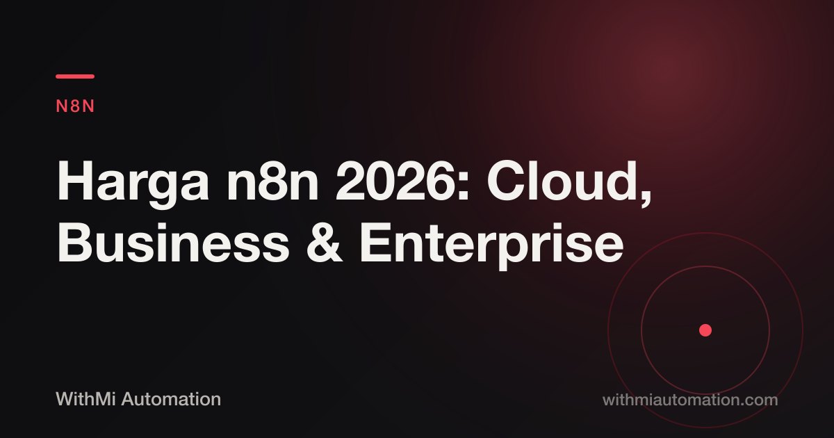 Harga n8n 2026: Rincian Paket Cloud, Business, Enterprise & Self-Hosted Gratis