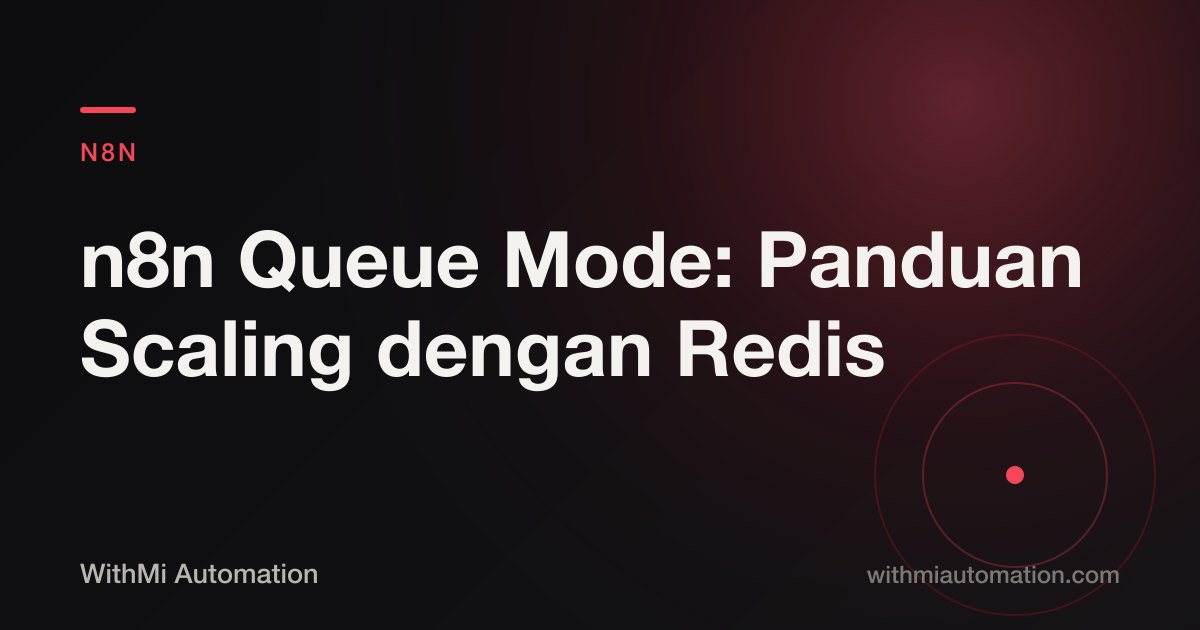 n8n Queue Mode: Panduan Scaling dengan Redis, Worker, dan Multi-Main