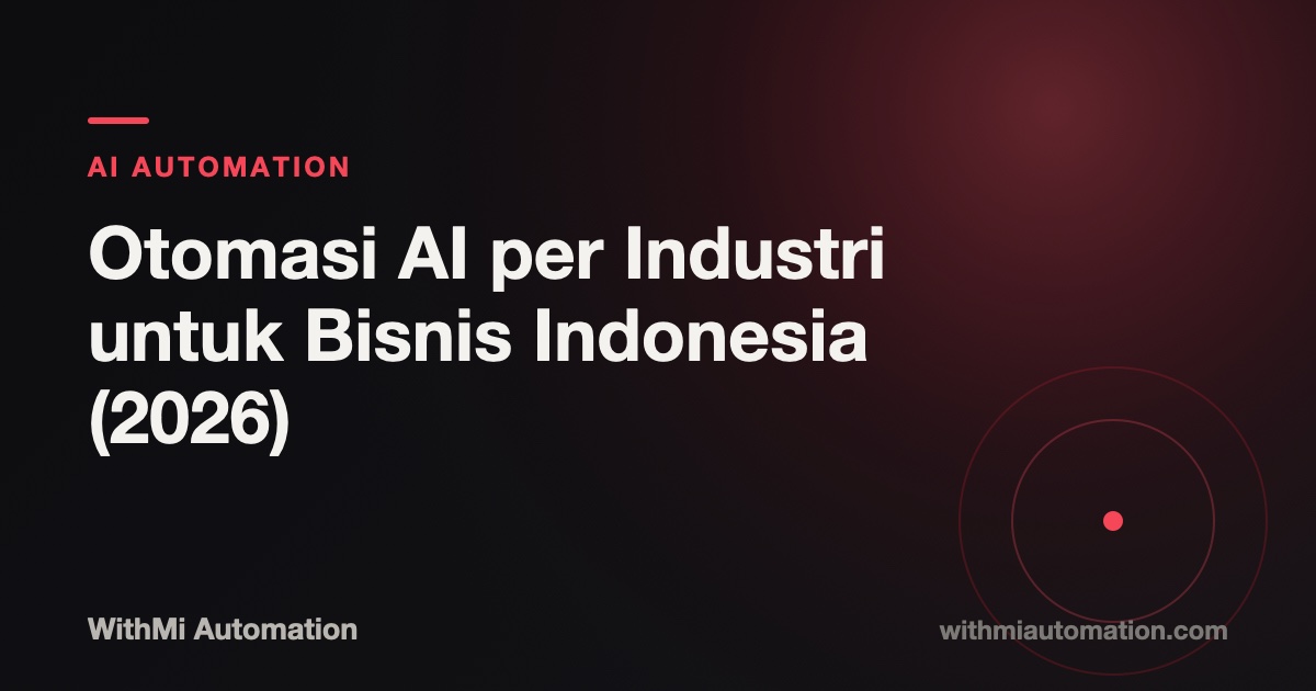 Otomasi AI per Industri untuk Bisnis Indonesia (2026)