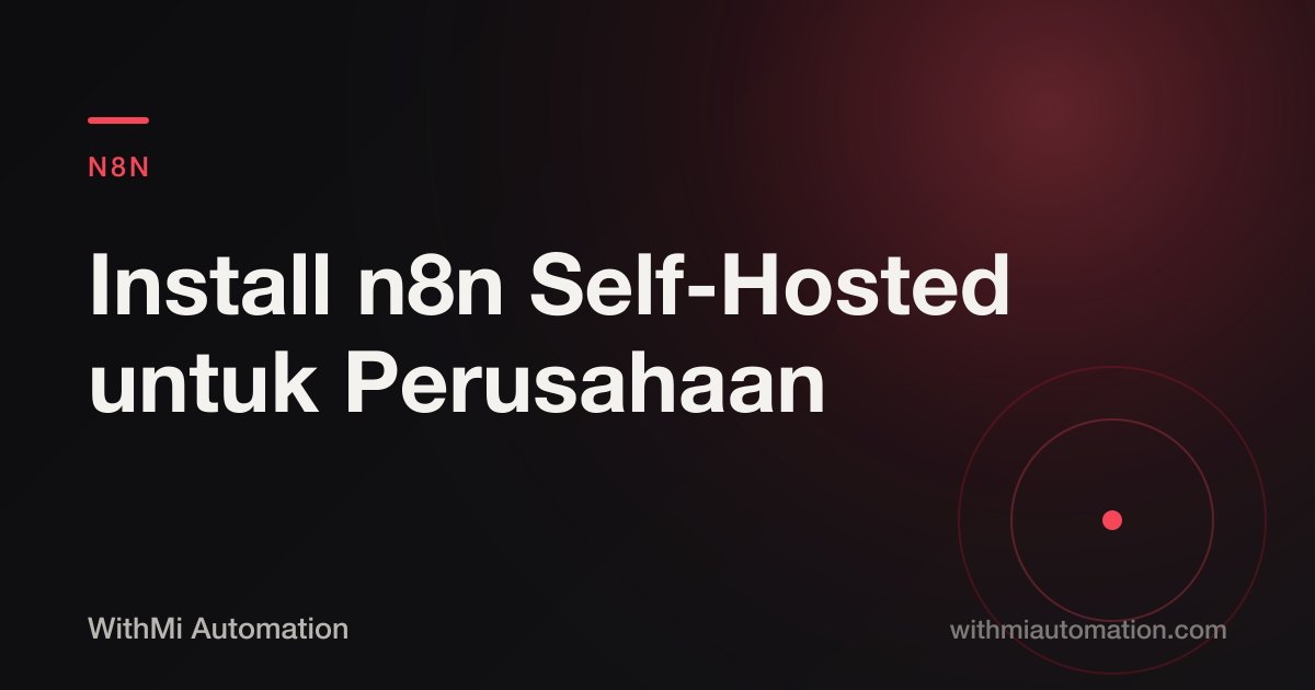 Panduan Install n8n Self-Hosted untuk Perusahaan: Docker, Postgres, HTTPS, Backup